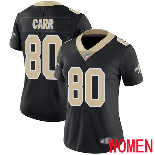 New Orleans Saints Limited Black Women Austin Carr Home Jersey NFL Football #80 Vapor Untouchable Jersey